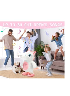 Excefore Talking Singing Plush Toys Unicorn 10 Inch Walking Singing Unicorn Repeats What You Say Interactive Stuffed Animal Gifts for Kids Interactive Unicorn Gifts for Birthday Children's Day  - Image 4