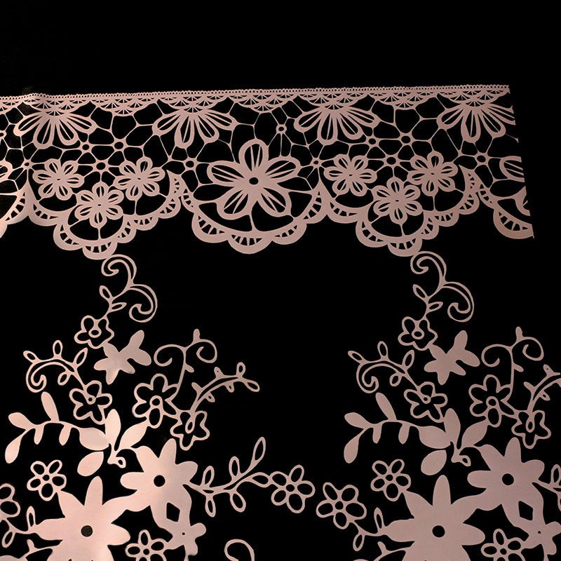 Generic Roland Valentines Lace Tulle Floral Wrap Pink B pack 57*50cm20 sheets/bag; See options 