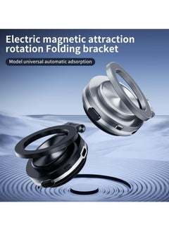Anmi Electric Vacuum Magnetic Car Phone Mount, 360° Rotating Magnetic Phone Holder, Strong Magnetic Grip for Car Kitchen Mirro Gym Bath Shower Compatible with iPhone Android (Grey)  - Image 3