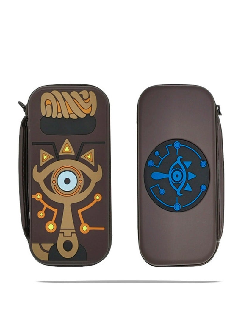 Generic - Carrying Case Compatible with Nintendo Switch Zelda,Travel Silicone Hard Shell Bag Pouch with Link Sheikah Slate Eye for Nintendo Switch Console Joy-con Joy-straps Accessories Waterproof /Portable - Image 1
