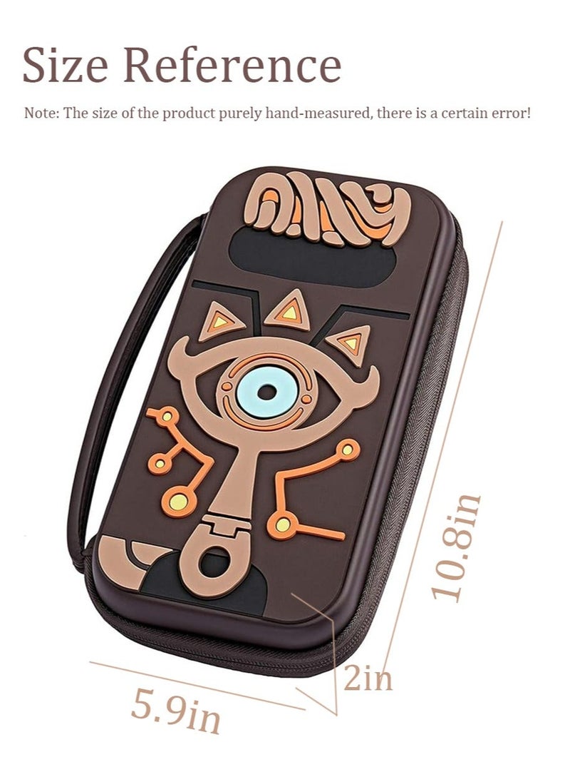 Generic - Carrying Case Compatible with Nintendo Switch Zelda,Travel Silicone Hard Shell Bag Pouch with Link Sheikah Slate Eye for Nintendo Switch Console Joy-con Joy-straps Accessories Waterproof /Portable - Image 1