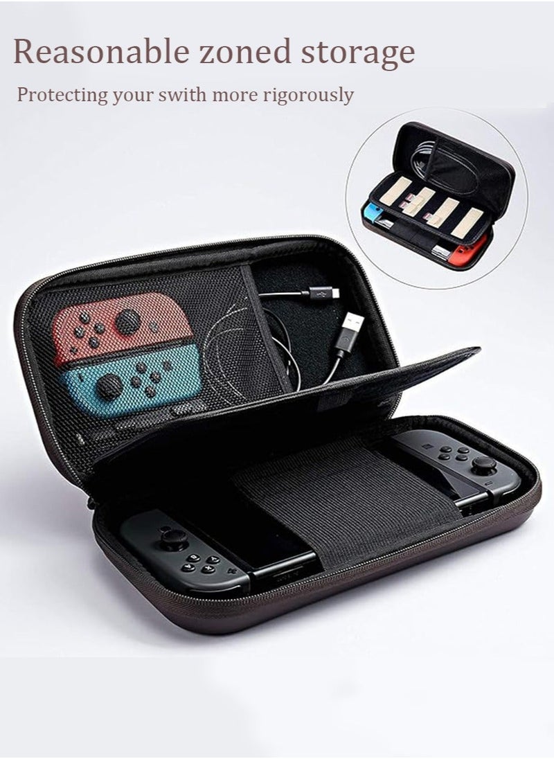 Generic - Carrying Case Compatible with Nintendo Switch Zelda,Travel Silicone Hard Shell Bag Pouch with Link Sheikah Slate Eye for Nintendo Switch Console Joy-con Joy-straps Accessories Waterproof /Portable - Image 1