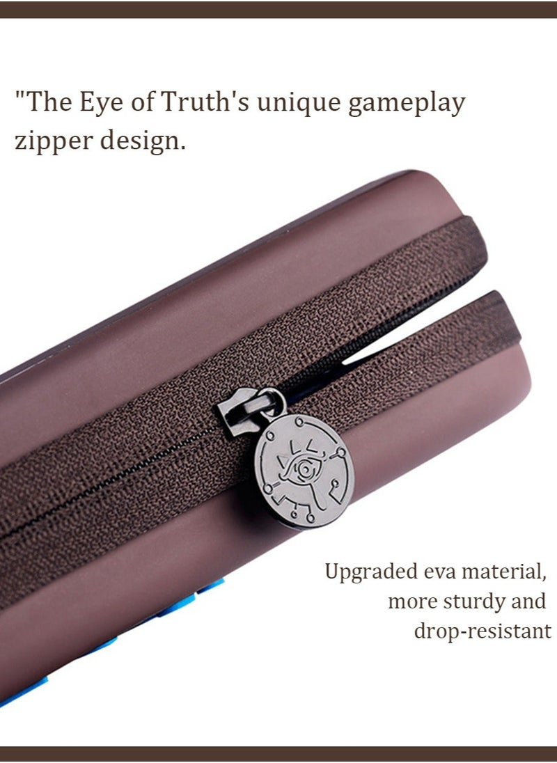 Generic - Carrying Case Compatible with Nintendo Switch Zelda,Travel Silicone Hard Shell Bag Pouch with Link Sheikah Slate Eye for Nintendo Switch Console Joy-con Joy-straps Accessories Waterproof /Portable - Image 1