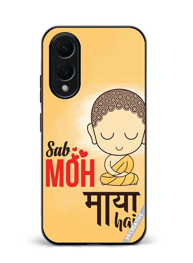 Protective Case Cover For Samsung Galaxy S25 Edge Sab Moh Maya Hai Design Multicolour