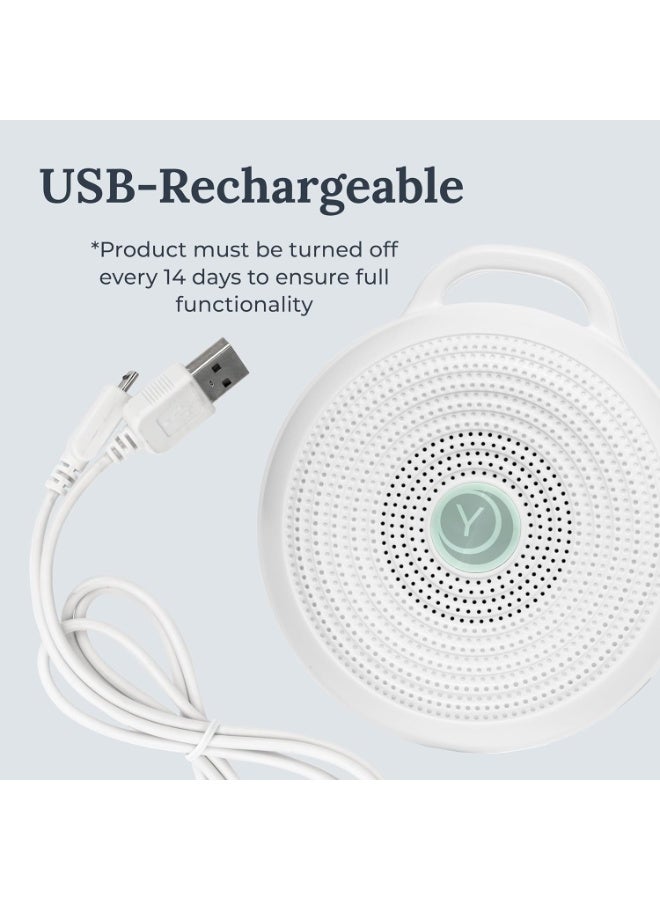 Yogasleep Rohm Portable White Noise Sound Machine, 3 Soothing Natural Sounds with Volume Control, Sleep Therapy For Adults, Kids & Baby, Noise Cancelling for Office Privacy & Meditation, Registry Gift - Image 3