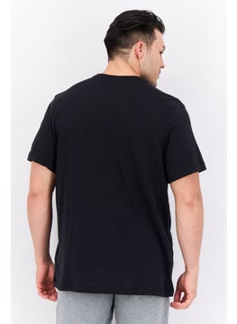 Nike Men Dri-Fit Short Sleeves Running T-Shirt, Black  - Image 3