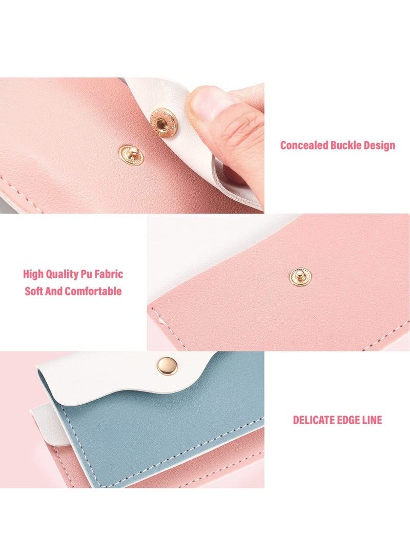 Generic Pill Case Sleeve Packet PU Leather Wallet Pill Holder 4.33 x 3 Inch Pill Pouch with Key Ring for Pill Card Organizer - Image 5