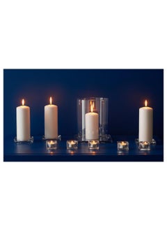 Graidient span Graidient span ikeaa GLASIG Candle Dish Clear Glass 10x10 cm  - Image 4