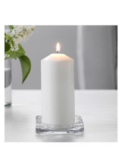 Graidient span Graidient span ikeaa GLASIG Candle Dish Clear Glass 10x10 cm  - Image 2
