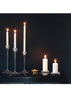 Graidient span Graidient span ikeaa GLASIG Candle Dish Clear Glass 10x10 cm  - Image 5