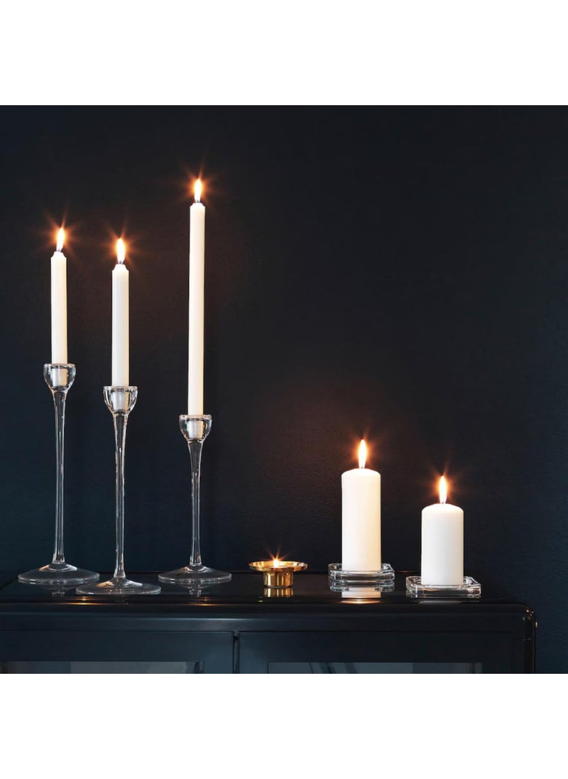 Graidient span Graidient span ikeaa GLASIG Candle Dish Clear Glass 10x10 cm  - Image 5