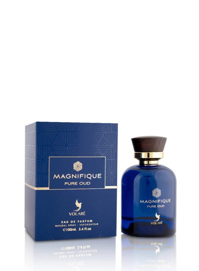 فولاري عطر ماجنيفيك بيور عود او دي برفيوم من فولاري -100 مل (مستوحى من عطر ثمين كارفت عود ) - Image 1