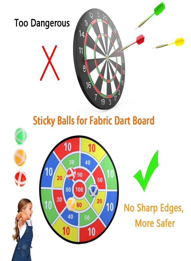 Plzoslly 40 Pieces Dart Board Sticky Balls, Colorful Sticky Balls for Fabric Dart Board Game Accessories, Indoor Outdoor Sport Party Game(8 Colors) - Image 5