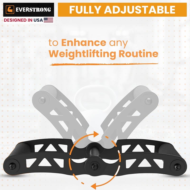 EVER STRONG T Bar Row Attachment with V Bar Attachment Landmine Handle - 360 Swivel Landmine Attachment for Barbell for Full-Body Workout in Home Gym - Small Spaces - Deadlifts Squats Landmine Stand - Image 3