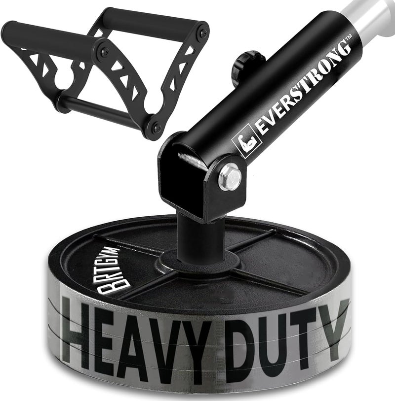 EVER STRONG T Bar Row Attachment with V Bar Attachment Landmine Handle - 360 Swivel Landmine Attachment for Barbell for Full-Body Workout in Home Gym - Small Spaces - Deadlifts Squats Landmine Stand - Image 1