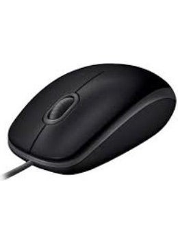 Everest Logitech 910-005508 B110 Black Silent Wired Optical USB Mouse 