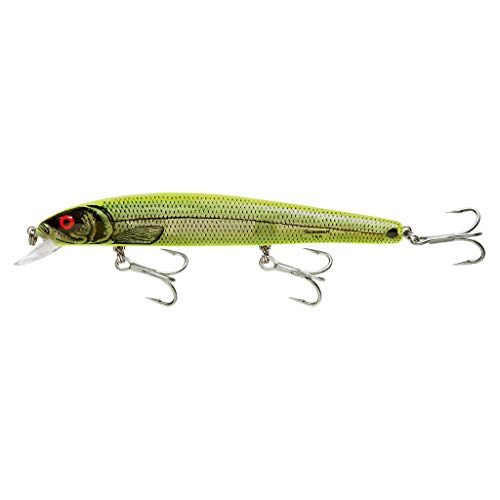 BOMBER Saltwater Grade Heavy Duty Long A - Silver Flash/Chartreuse, 6", 7/8 oz, (BSW16AXSICH) - Image 5