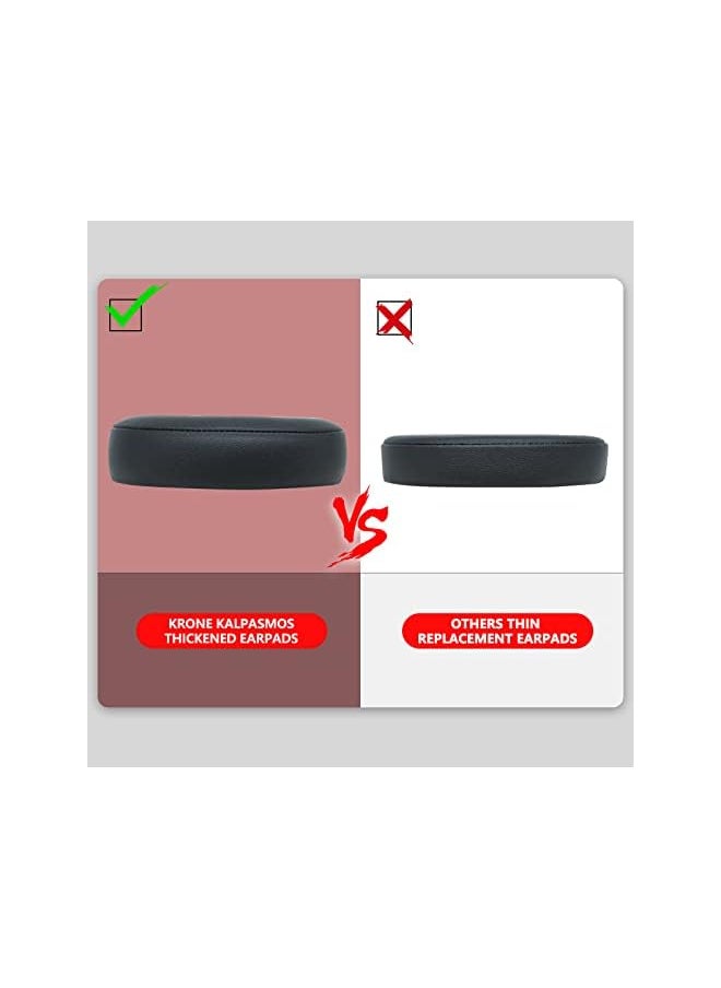 Zaboon - Studio 3 Replacement Ear Pads Compatible With Beats Studio 2 And 3 Wired Wireless Model B0501 Model B0500 Headphone Protein Leather And Memory Foam Black - Image 1