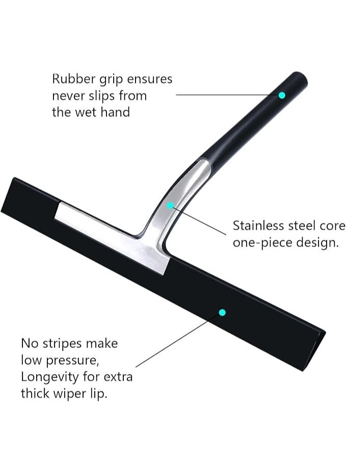 Silicone Rubber Blade & Hook Shower Window Squeegee 9" in Width Silicone Car Squeegee Bathroom Squeegee for Shower Squeegee for Shower Doors Car Window - Image 2