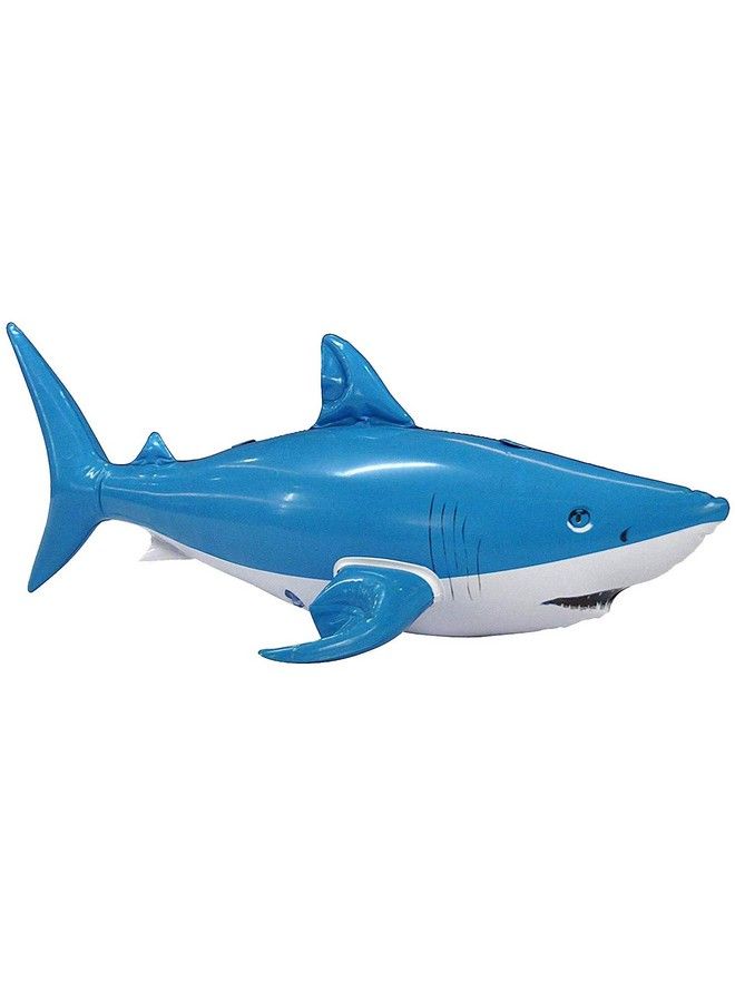 Jet Creations حيوانات قرش قابلة للنفخ بطول 24 بوصة، الأفضل لحفلات السباحة ومستلزمات حفلات أعياد الميلاد للأطفال والكبار Ansharky4 - Image 3
