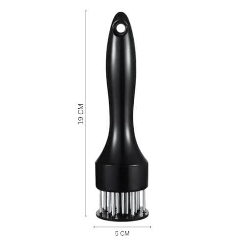 Trifecta Kitchen Tools Cooking Accessories, Meat Tenderizer Top Professional Meat Food: 1. PCS Tenderizer Top Multifunctional Professional Food Maker Softer with Stainless Steel (Set of 1, Black) - Image 2