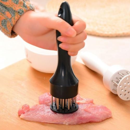 Trifecta Kitchen Tools Cooking Accessories, Meat Tenderizer Top Professional Meat Food: 1. PCS Tenderizer Top Multifunctional Professional Food Maker Softer with Stainless Steel (Set of 1, Black) - Image 4
