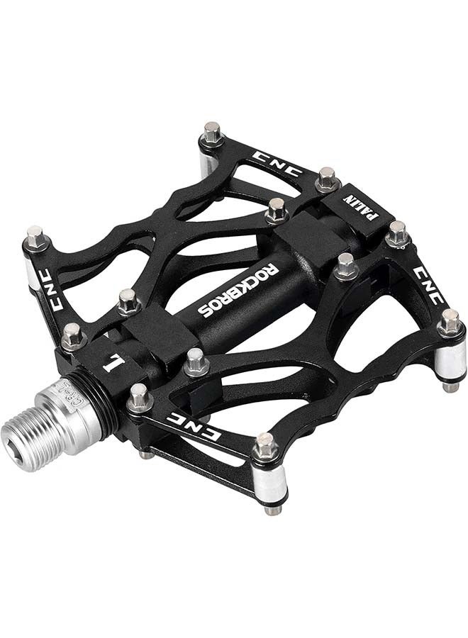 Rockbros ROCKBROS Mountain Bike Pedals MTB Pedals CNC Non-Slip Lightweight Aluminum Alloy Bicycle Pedals Sealed Bearings Bicycle Platform Pedals 9/16 BMX Road Bike Pedal,( One pair) - Image 2
