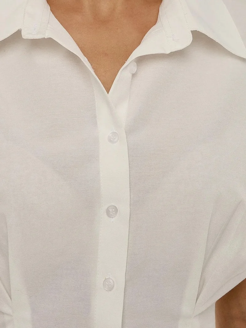HICCUP Short Sleeve Crop Shirt