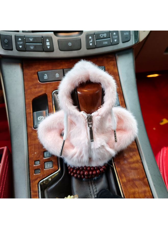 Car Gear Handle Cover Gear Lever Small Sweater Hooded Creative Gear Lever Santa Claus Gear Shift Cover Gear Shift Cover