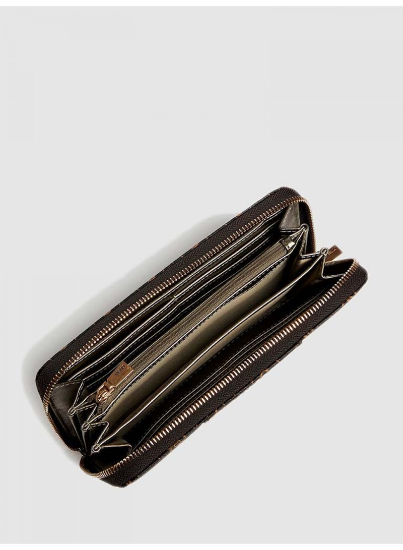 GUESS Womens Laurel Large Zip Around Wallet GU6041-BRW - Image 2