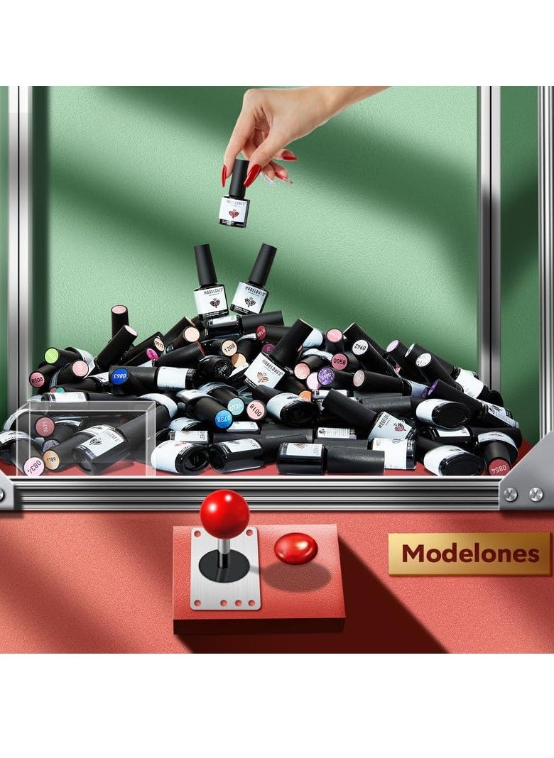 modelones - modelones 40 PCS Gel Nail Polish Set, 36 Colors Fall Winter White Nude Brown Black Gel Polish Kit Red Green Glitter Nail Gel Polish W Base& Matte Glossy Top Coat& LED Nail Art Gel DIY Gift - Image 1