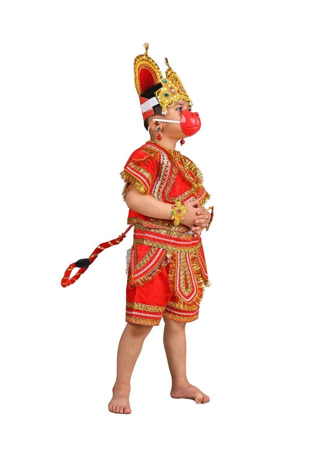 بوك ماي كوستيوم زي تنكري لورد هانومان باجرانج من بالي، إله القرد الهندوسي، للأطفال والكبار | بدون جاد، من عمر ٣ إلى ٤ سنوات - Image 2