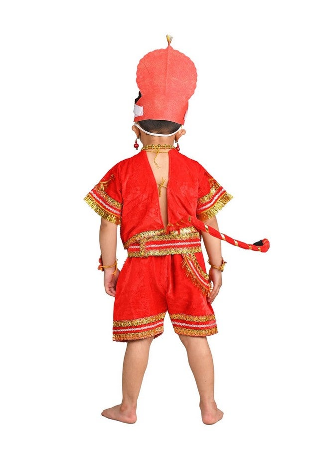 بوك ماي كوستيوم زي تنكري لورد هانومان باجرانج من بالي، إله القرد الهندوسي، للأطفال والكبار | بدون جاد، من عمر ٣ إلى ٤ سنوات - Image 3