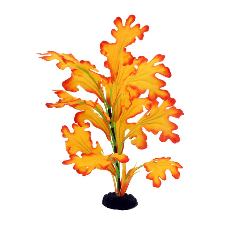 DVHEY 2-Pack 12 Inch Aquarium Silk Aquarium Plants, Artificial Plastic Plant for Small Tank, Goldfish, Fish Hides (Yellow, 12 Inch) - Image 5