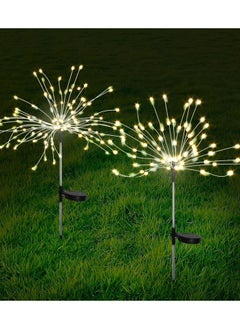 CityRiya-Long Solar Garden Lights Outdoor Decor 2 Pack Waterproof Solar Firework Lights 180 LED Fairy Lights Yard Planter Decorative Solar Powered String Light, Solar Lights for Garden, Wedding, Party  - Image 1
