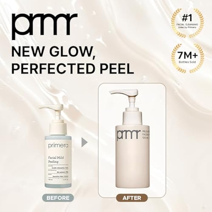 Primera (PRMR) Mild Peeling Gel | Korean Gentle Exfoliating Facial Wash for Sensitive Skin, Daily Pore Care & Smooth Radiant Skin (100ml, 3.38 fl. oz) - Image 2