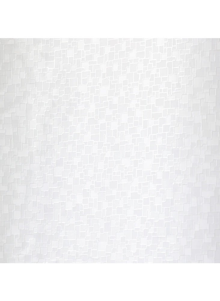 Generic Shower Curtain, Bath Curtain, Water-Resistant Surface PEVA White 180x200 cm  - Image 3