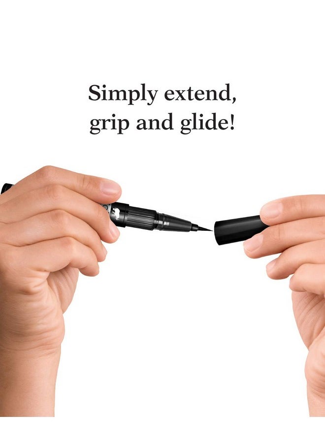 Kokie Kokie Retractable Liquid Eyeliner, Pointed Felt Tip, Waterproof & Smudge Free, Long-lasting, Vegan, Cruelty-Free  - Image 3