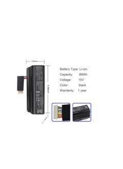Terabyte A42N1403 A42LM93 0b110-00290000 4ICR19/66-2 Laptop Battery Replacement for Asus G751 G751J G751JL G751JM G751JT ROG GFX71JY 17.3 inch GFX71JY4710 G751 G751J G751JM G751J-BHI7T25 Series (15V 88Wh)  - Image 3