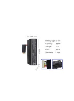Terabyte A42N1403 A42LM93 0b110-00290000 4ICR19/66-2 Laptop Battery Replacement for Asus G751 G751J G751JL G751JM G751JT ROG GFX71JY 17.3 inch GFX71JY4710 G751 G751J G751JM G751J-BHI7T25 Series (15V 88Wh)  - Image 5