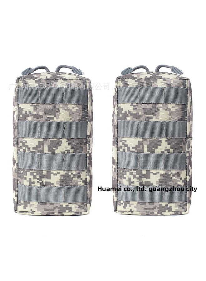 Outdoor Sports Waist Bag Accessory Pouch Small Zipper Bag Upgraded Version Camouflage Military For Men Phone Waist-Color:ACU Camouflage - Image 1