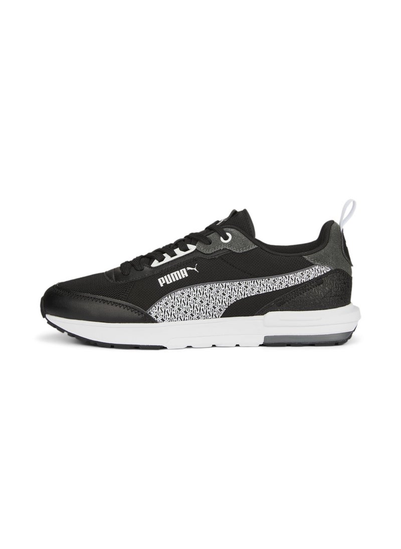 PUMA R22 Mono Mens Black Sneakers - Image 1