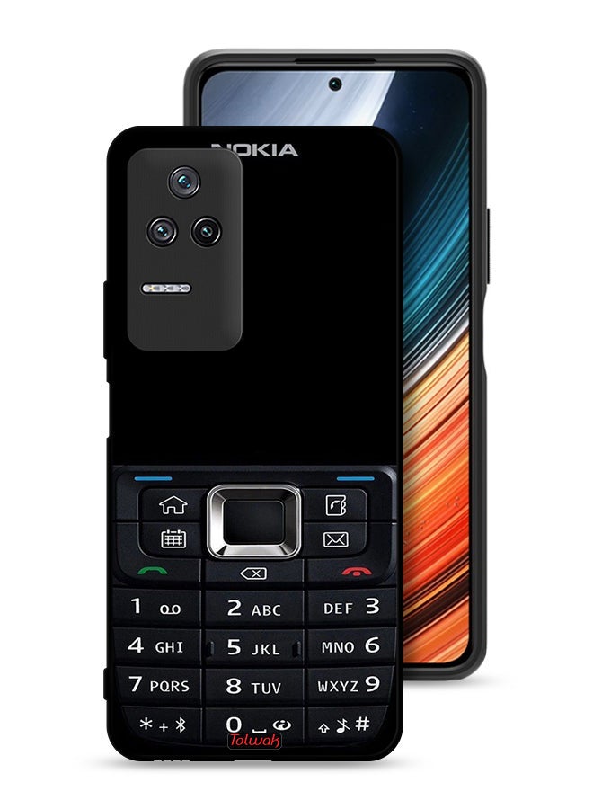 Tolwak Xiaomi Poco F4 Protective Case Cover Old Phone Pattern - Image 1
