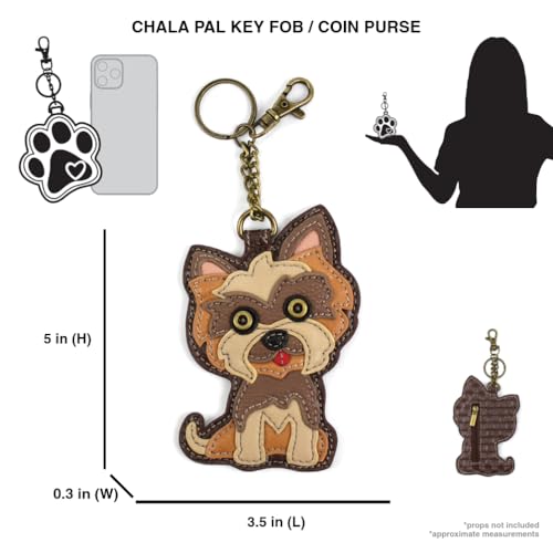 CHALA Dog Collection Women's Decorative Key Fob/Coin Purse Accessory - Yorkshire - Image 3