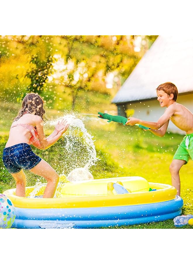 KASTWAVE Water Toy For Kids Alligator Water Pistol Squirt Toy Water Blaster Water Soaker Blaster Small Pistol Outdoor Beach Garden Pool Bath Party Water Fighting Children Girls Boys Toys Green - Image 3