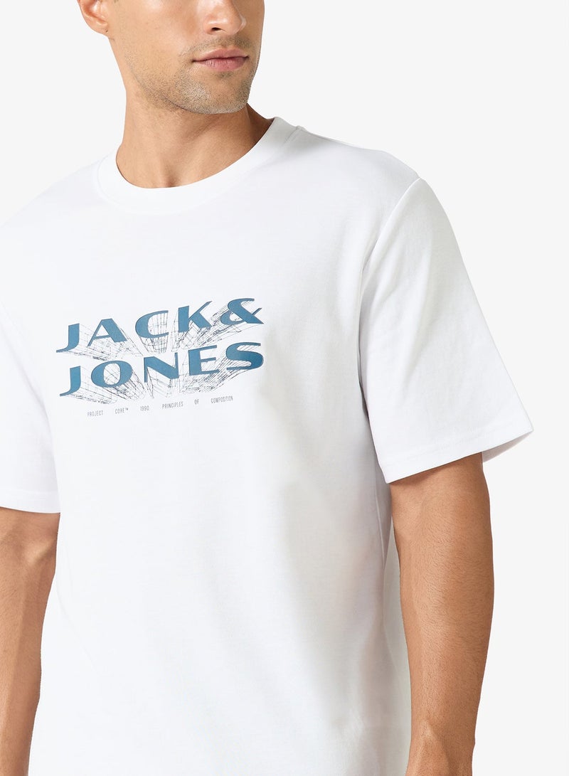 JACK & JONES Graphic Crew Neck T-Shirt - Image 3