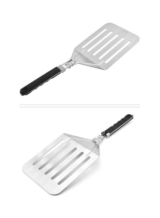 بيوينتي ملعقة مسطحة لنقل الكيك والبيتزا أسود/ فضي - Image 2