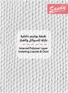 Sandy SANDY Latex Premium Waterproof Mattress Protector with Perfect Fit All Around Elastics Deep Pocket Up to 32cm , Hypoallergenic, Breathable and Dust Mite Protecting, ( 200X200), White  - Image 4
