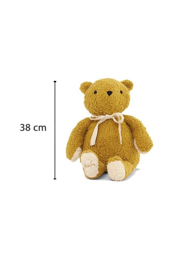Pluchi Mr. Bear Cotton Knitted Stuffed Soft Toy (38cm X 20cm) (Honey Gold) - Image 5