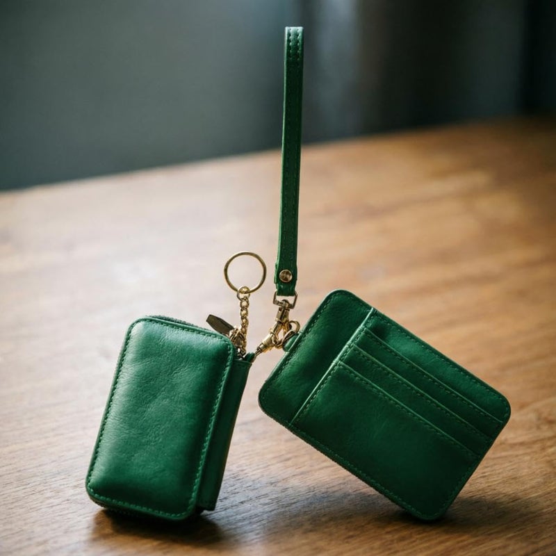 Wrist Wallet - Detachable card holder with 2 pockets, compact design 11x7x2cm for keys and cards, with slim card sleeve 12.5x8.5x0.5cm to organize daily essentials (option 5) - Image 2